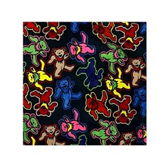 Dead Head Deadhead Grateful Dead Square Satin Scarf (30  X 30 ) by Cemarart