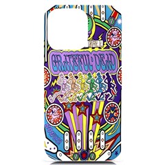 Grateful Dead Iphone 14 Pro Max Black Uv Print Case by Cemarart