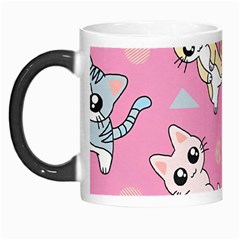 Cute Animal Little Cat Seamless Pattern Morph Mug by Cemarart