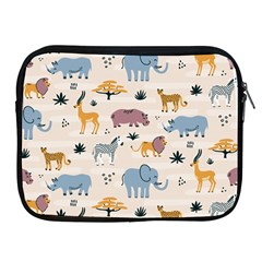 Wild Animals Seamless Pattern Apple Ipad 2/3/4 Zipper Cases by Ndabl3x