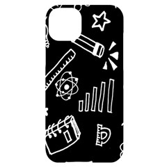 Knowledge Drawing Education Science Iphone 14 Plus Black Uv Print Case by Proyonanggan