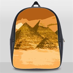 Pyramids Egypt Pyramid Desert Sand School Bag (xl) by Proyonanggan