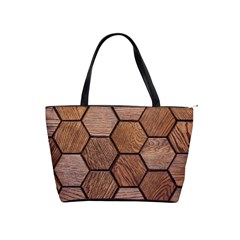 Wooden Triangles Texture, Wooden ,texture, Wooden Classic Shoulder Handbag by nateshop