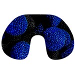 Berry, One,berry Blue Black Travel Neck Pillow Front