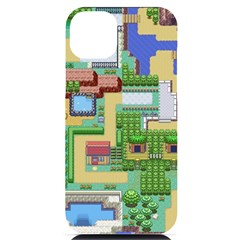 Pixel Map Game Iphone 14 Plus Black Uv Print Case by Cemarart