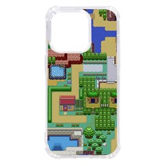 Pixel Map Game Iphone 14 Pro Tpu Uv Print Case by Cemarart