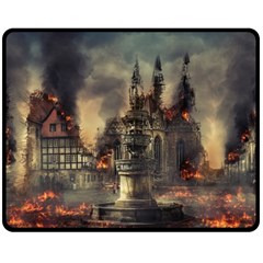 Braunschweig City Lower Saxony Fleece Blanket (medium) by Cemarart