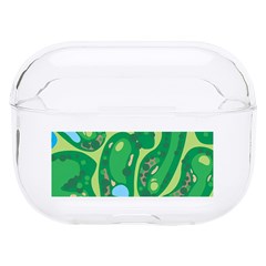 Golf Course Par Golf Course Green Hard Pc Airpods Pro Case by Cemarart