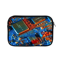 Gray Circuit Board Electronics Electronic Components Microprocessor Apple Ipad Mini Zipper Cases by Cemarart