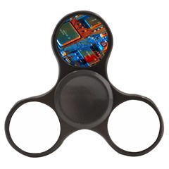 Gray Circuit Board Electronics Electronic Components Microprocessor Finger Spinner by Cemarart