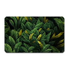 Banana Leaves Magnet (rectangular) by goljakoff