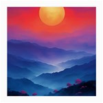 Valley Night Mountains Medium Glasses Cloth Front