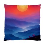 Valley Night Mountains Standard Cushion Case (One Side) Front