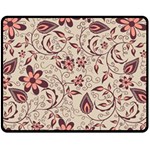 Violet Floral Pattern Flowers Vintage Flora Patterns Fleece Blanket (Medium) 60 x50  Blanket Front