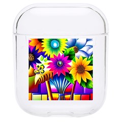 Flower Vase Flower Collage Pop Art Hard Pc Airpods 1/2 Case by Bedest