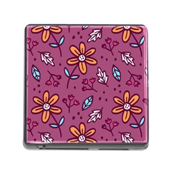 Flowers Petals Leaves Foliage Memory Card Reader (square 5 Slot) by Maspions