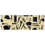 Elegant Hairdresser pattern cream Banner and Sign 9  x 3  Front
