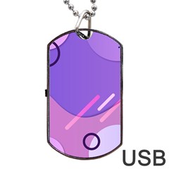 Colorful Labstract Wallpaper Theme Dog Tag Usb Flash (one Side) by Apen