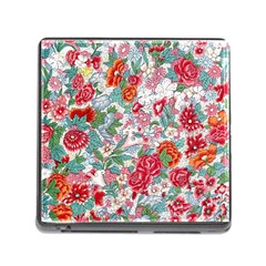 Flower Bloom Blossom Botanical Color Colorful Colour Element Digital Floral Floral Pattern Memory Card Reader (square 5 Slot) by Maspions