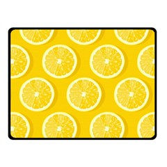 Lemon Fruits Slice Seamless Pattern Fleece Blanket (small) by Apen