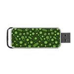 Seamless Pattern With Viruses Portable USB Flash (Two Sides) Back