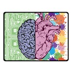 Brain Heart Balance Emotion Two Sides Fleece Blanket (Small) 45 x34  Blanket Front