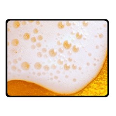 Beer Foam Texture Macro Liquid Bubble Fleece Blanket (small) by Cemarart