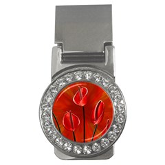 Flowers Red Money Clips (cz)  by Askadina