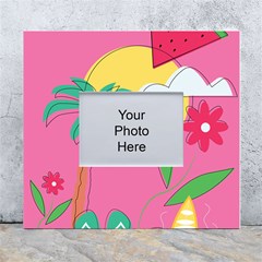 Ocean Watermelon Vibes Summer Surfing Sea Fruits Organic Fresh Beach Nature White Wall Photo Frame 5  X 7  by Maspions