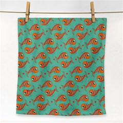 Cute Fish Underwater Sea Ocean Nature Aquarium Goldfish Marine Water Face Towel by Bedest