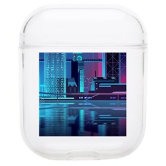 Digital Art Artwork Illustration Vector Buiding City Soft Tpu Airpods 1/2 Case by Maspions