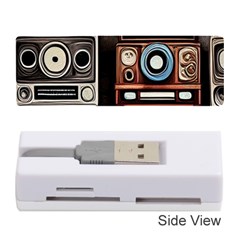 Retro Cameras Old Vintage Antique Technology Wallpaper Retrospective Memory Card Reader (stick) by Grandong