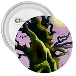 Outdoors Night Full Moon Setting Scene Woods Light Moonlight Nature Wilderness Landscape 3  Buttons Front