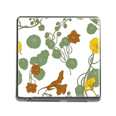 Nasturtium Flowers Plant Leaves Memory Card Reader (square 5 Slot) by Maspions