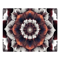 Mandala Design Pattern Premium Plush Fleece Blanket (large) by Maspions