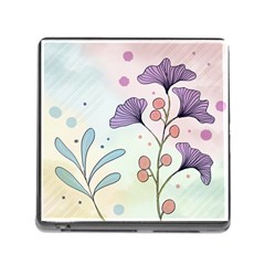 Flower Paint Flora Nature Plant Memory Card Reader (square 5 Slot) by Maspions