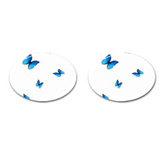 Butterfly-blue-phengaris Cufflinks (oval) by saad11