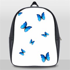 Butterfly-blue-phengaris School Bag (large) by saad11