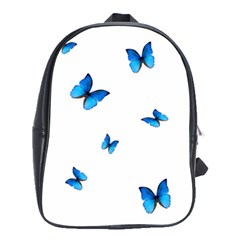 Butterfly-blue-phengaris School Bag (large) by saad11