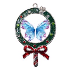 Butterfly-drawing-art-fairytale  Metal X mas Lollipop With Crystal Ornament by saad11