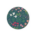 Spring design  Rubber Coaster (Round) Front