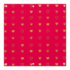 Illustrations Heart Pattern Design Banner And Sign 3  X 3  by Maspions