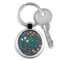 Spring Small Flowers Key Chain (round) by AlexandrouPrints