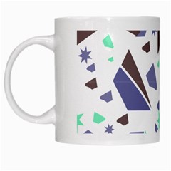 Seamless Pattern Geometric Texture White Mug by Maspions