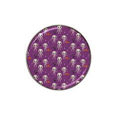 Skull Halloween Pattern Hat Clip Ball Marker by Maspions