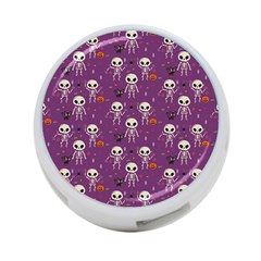 Skull Halloween Pattern 4-port Usb Hub (one Side) by Maspions