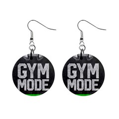 Gym Mode Mini Button Earrings by Store67