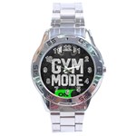 Gym mode Stainless Steel Analogue Watch Front