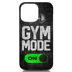 Gym Mode Iphone 14 Pro Max Black Uv Print Case by Store67