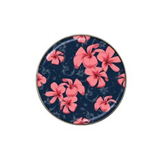 5902244 Pink Blue Illustrated Pattern Flowers Square Pillow Hat Clip Ball Marker (10 Pack) by BlackRoseStore